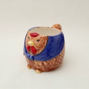 Vintage 1997 Sourcing Inc. Chicken 3D Ceramic Collectible Mug Farmhouse Cottage